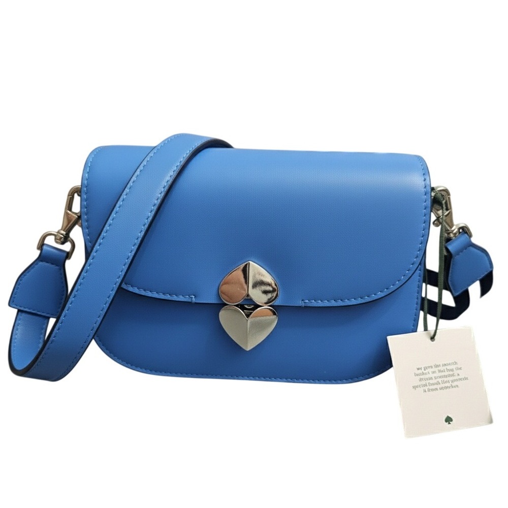 Kate Spade Nicola Twistlock Small Shoulder Bag‎ Blue Colorblock Leather NWT